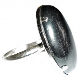 Bague Argent & Hématite