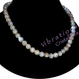 Collier en Labradorite - Boules de 6 et 8 mm