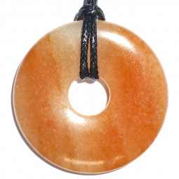 Pendentif Donut en Aventurine Rouge