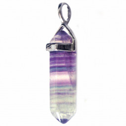 Pendentif Pointe en Fluorite