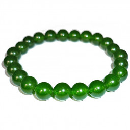 Bracelet Boules en Jade Néphrite