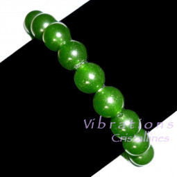 Bracelet Boules en Jade Néphrite