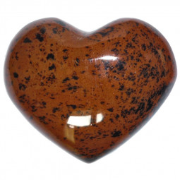 Coeur en Obsidienne Rouge