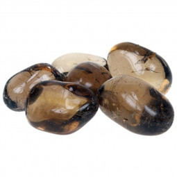 Pierre Roulée de Quartz Fumé
