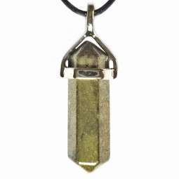 Pendentif Pointe en Pyrite