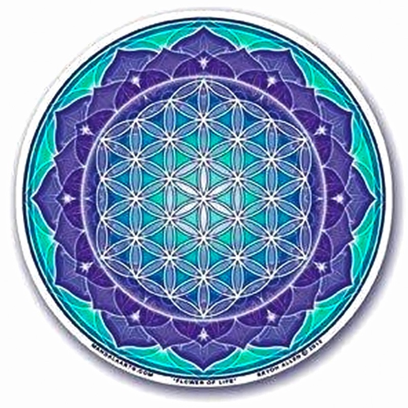 Sticker Fleur de Vie - Vibrations Cristallines