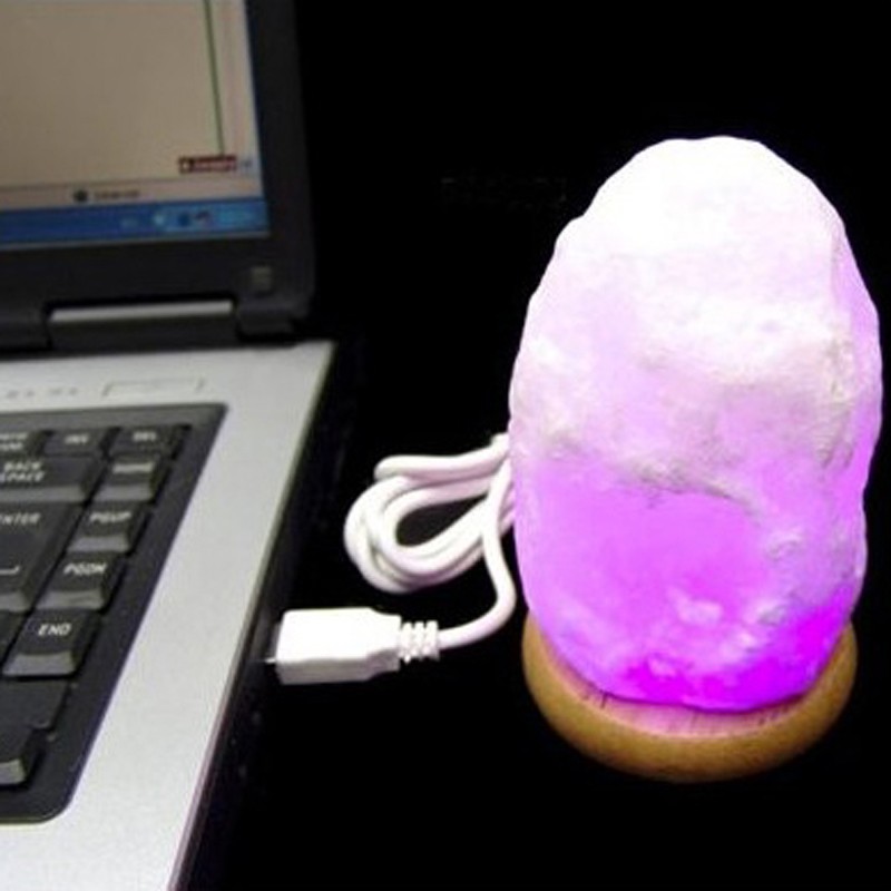 Lampe USB en Sel de l'Himalaya - Vibrations Cristallines