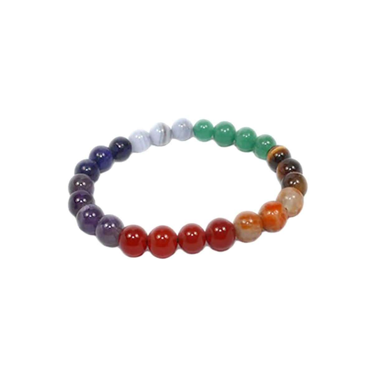 Bracelet 7 Chakras - Boules de 8mm