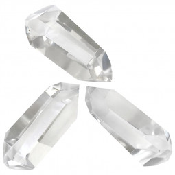 Pointe Biterminée en Cristal de Roche