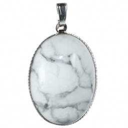 Pendentif Cabochon en Howlite