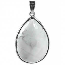 Pendentif Goutte en Howlite