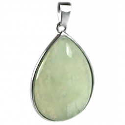 Pendentif Cabochon en Jade de Chine Vibrations Cristallines