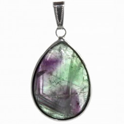 Pendentif Cabochon en Fluorite