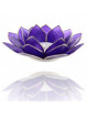 Bougeoir Photophore Lotus Indigo argent