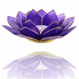 Bougeoir Photophore Lotus Indigo or