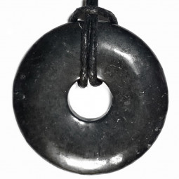 Pendentif en Shungite - Donut de 30 ou 40mm