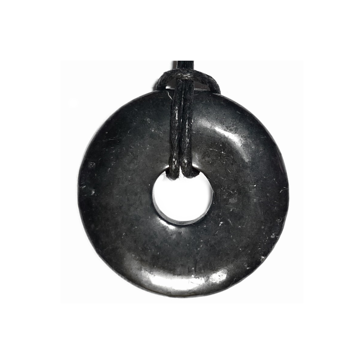 Pendentif en Shungite - Donut de 30 ou 40mm