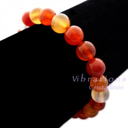 Bracelet en Cornaline - Boules de 8mm