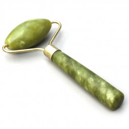 Rouleau de Massage en Serpentine Vibrations Cristallines