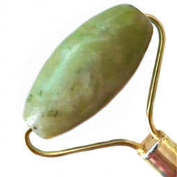 Rouleau de Massage en Serpentine Vibrations Cristallines