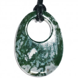 Pendentif en Agate Mousse de Fome GoGo