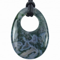 Pendentif en Agate Mousse de Fome GoGo
