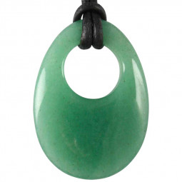 Pendentif Donut en Aventurine Verte