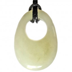 Pendentif Donut en Jade de Chine