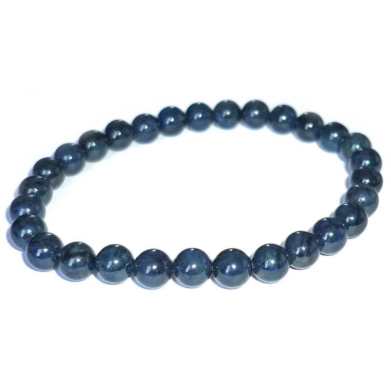 Bracelet en Dumortiérite - Boules  de 6 ou 8mm Bracelet en Dumortiérite - Boules  de 6 ou 8mm