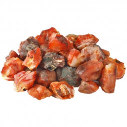 Blocs de Cornaline Brute en Sachet de 100gr