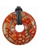 Pendentif en Agate Feu - Donut de 40mm