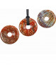 Pendentif en Agate Feu - Donut de 40mm