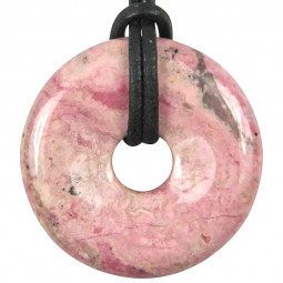 Pendentif Donut en Rhodochrosite
