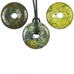 Pendentif Donut en Serpentine
