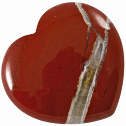 Coeur en Jaspe Rouge Vibrations Cristallines