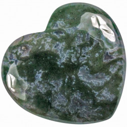 Coeur en Agate Mousse