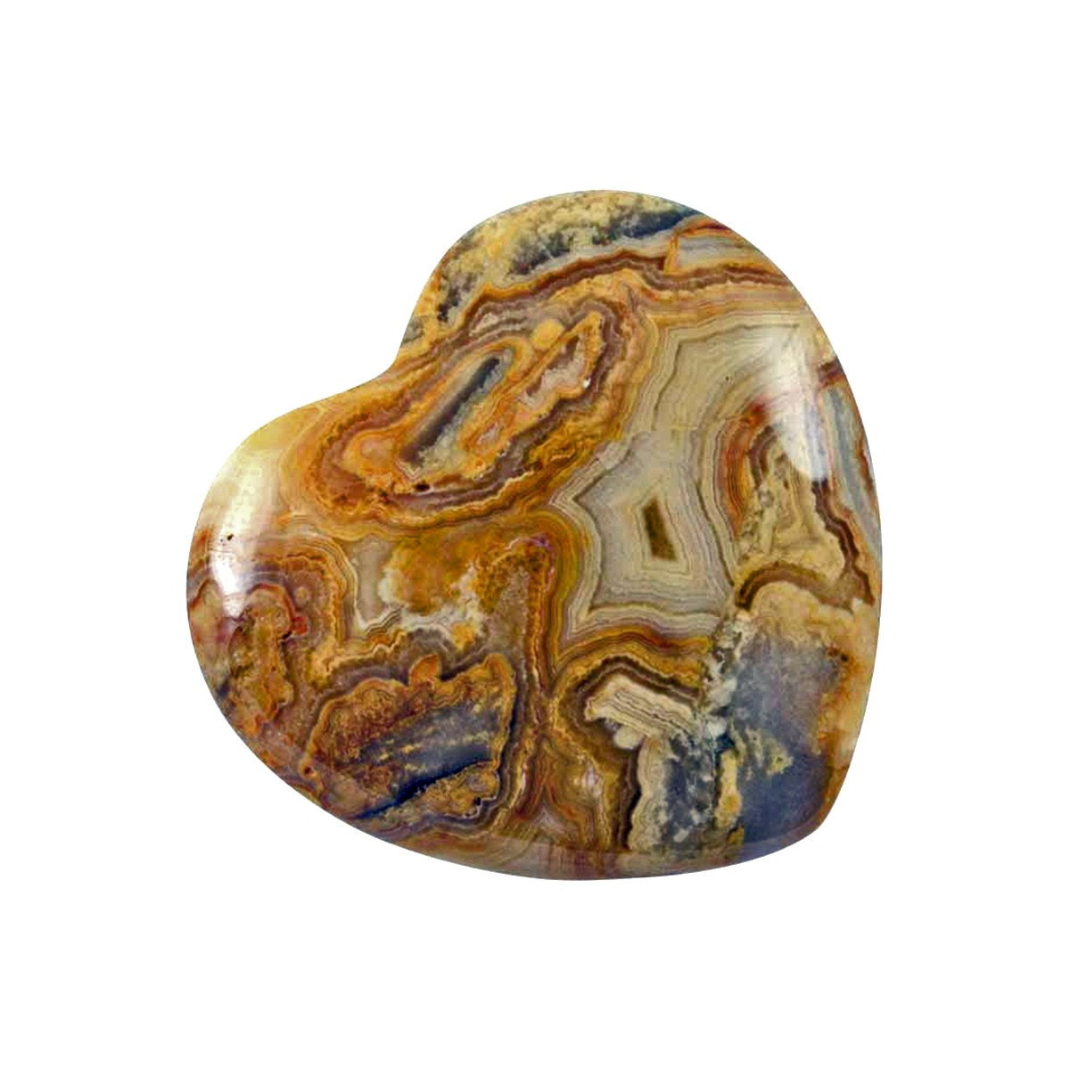 Coeur en Agate Crazy Lace