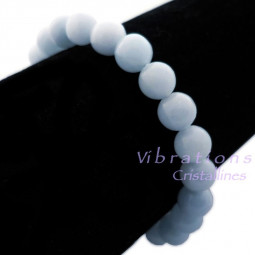 Bracelet Boules en Angélite