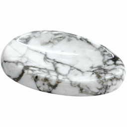 Pierre Pouce en Howlite Vibrations Cristallines
