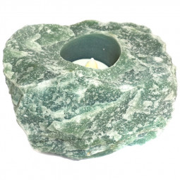 Bougeoir Photophore en Aventurine Verte