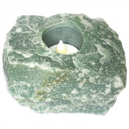Bougeoir Photophore en Aventurine Verte