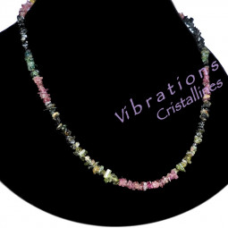Collier Baroque en Tourmaline Multicolore Vibrations Cristallines