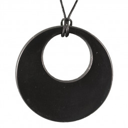 Pendentif en Shungite en Forme de Cercle