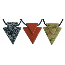 Pendentif Flèche en Quartz Rose