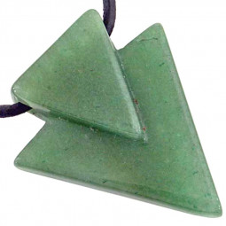 Pendentif Flèche en Aventurine Verte