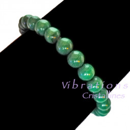 Bracelet Boules en Malachite - 8mm