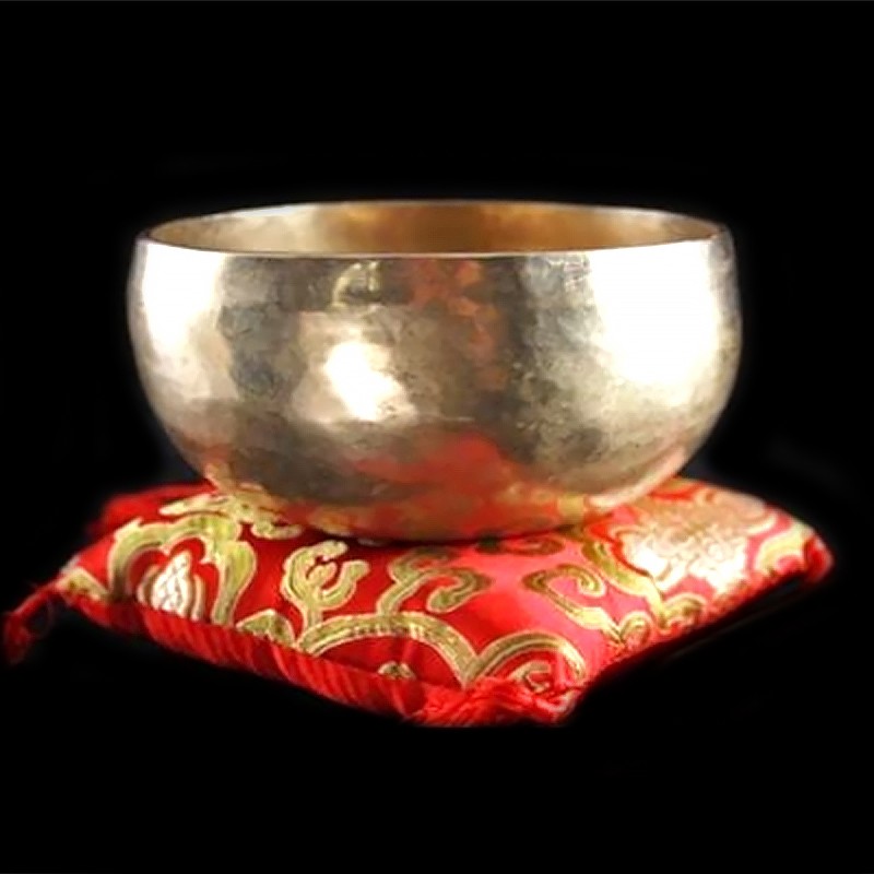 Bol Chantant Tibétain - Cho-pa Gravé avec symbole sacrée 30cm - La palette  a bijoux