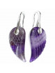 Boucles d'Oreilles en Améthyste & Argent