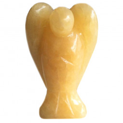 Ange en Calcite Jaune vibrationscristallines