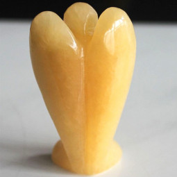 Ange en Calcite Jaune vibrationscristallines